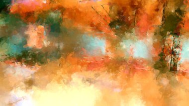 Tuval üzerinde etkileyici fırçalanmış resim. Soyut doku. 2D çizim. Geniş fırça darbeleri. Modern dijital sanat. Çağdaş fırça. Modern ifade. Popüler biçim boyanmış resim.