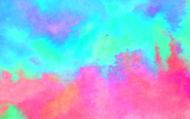 Modern fırça darbeleri. Poster, duvar sanatı, afiş, kart, kitap kapağı veya ambalaj için rahatlatıcı kompozisyonun yumuşak renkli çizimi. Pastel renklerle suluboya.