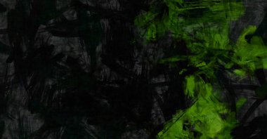 Kaos duvarı sanatı. Sanatsal canlılık ve renkli duvar kâğıdı. Kaotik resim. Taranmış Boyalı Soyut Arkaplan. Fırça darbesi ile boyanmış. Tuval üzerinde etkileyici fırçalanmış resim