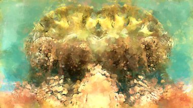 Tuval üzerinde etkileyici fırçalanmış resim. Soyut doku. 2D çizim. Geniş fırça darbeleri. Modern dijital sanat. Çağdaş fırça. Modern ifade. Popüler biçim boyanmış resim.