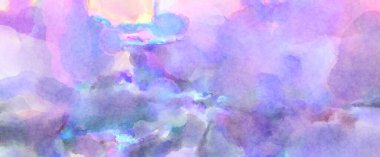 Modern fırça darbeleri. Poster, duvar sanatı, afiş, kart, kitap kapağı veya ambalaj için rahatlatıcı kompozisyonun yumuşak renkli çizimi. Pastel renklerle suluboya.