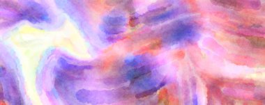 Modern fırça darbeleri. Poster, duvar sanatı, afiş, kart, kitap kapağı veya ambalaj için rahatlatıcı kompozisyonun yumuşak renkli çizimi. Pastel renklerle suluboya.