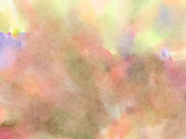 Modern fırça darbeleri. Poster, duvar sanatı, afiş, kart, kitap kapağı veya ambalaj için rahatlatıcı kompozisyonun yumuşak renkli çizimi. Pastel renklerle suluboya.