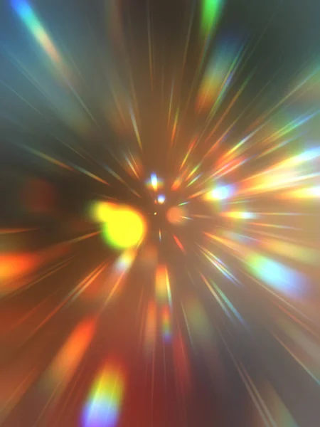 Glossy Vibrant Colorful Wallpaper Light Explosion Star Glowing Particles Lines — Stock Photo, Image