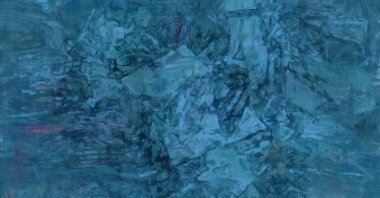 Kaos duvarı sanatı. Sanatsal canlılık ve renkli duvar kâğıdı. Kaotik resim. Taranmış Boyalı Soyut Arkaplan. Fırça darbesi ile boyanmış. Tuval üzerinde etkileyici fırçalanmış resim