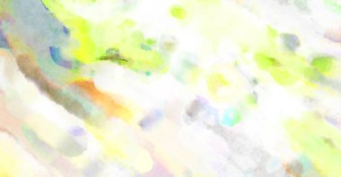 Modern fırça darbeleri. Poster, duvar sanatı, afiş, kart, kitap kapağı veya ambalaj için rahatlatıcı kompozisyonun yumuşak renkli çizimi. Pastel renklerle suluboya.