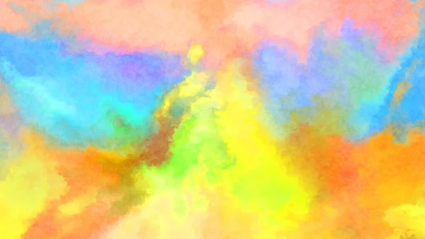 Modern Brush Strokes Painting Soft Color Painted Illustration Soothing Composition — Stock Photo, Image