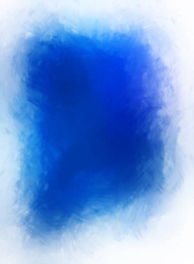 Vahşi ve büyük fırça darbeleri. Beyaz arka planda fırçalanmış soyut resim. Fırça darbesi ile boyanmış. Boya darbeleri. 2B Görüntü.