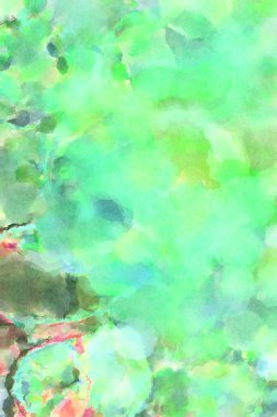 Modern fırça darbeleri. Poster, duvar sanatı, afiş, kart, kitap kapağı veya ambalaj için rahatlatıcı kompozisyonun yumuşak renkli çizimi. Pastel renklerle suluboya.