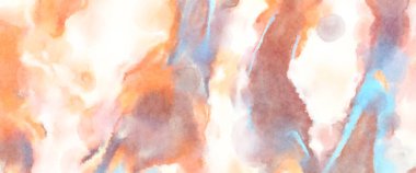 Modern fırça darbeleri. Poster, duvar sanatı, afiş, kart, kitap kapağı veya ambalaj için rahatlatıcı kompozisyonun yumuşak renkli çizimi. Pastel renklerle suluboya.