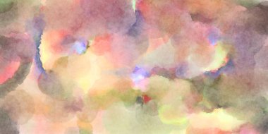 Modern fırça darbeleri. Poster, duvar sanatı, afiş, kart, kitap kapağı veya ambalaj için rahatlatıcı kompozisyonun yumuşak renkli çizimi. Pastel renklerle suluboya.