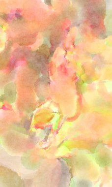 Modern fırça darbeleri. Poster, duvar sanatı, afiş, kart, kitap kapağı veya ambalaj için rahatlatıcı kompozisyonun yumuşak renkli çizimi. Pastel renklerle suluboya.