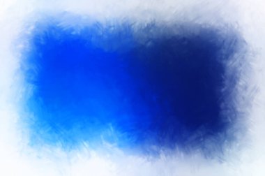 Vahşi ve büyük fırça darbeleri. Beyaz arka planda fırçalanmış soyut resim. Fırça darbesi ile boyanmış. Boya darbeleri. 2B Görüntü.