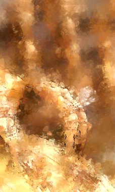 Tuval üzerinde etkileyici fırçalanmış resim. Soyut doku. 2D çizim. Geniş fırça darbeleri. Modern dijital sanat. Çağdaş fırça. Modern ifade. Popüler biçim boyanmış resim.