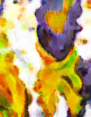 Modern fırça darbeleri. Poster, duvar sanatı, afiş, kart, kitap kapağı veya ambalaj için rahatlatıcı kompozisyonun yumuşak renkli çizimi. Pastel renklerle suluboya.