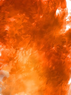 Vahşi ve büyük fırça darbeleri. Beyaz arka planda fırçalanmış soyut resim. Fırça darbesi ile boyanmış. Boya darbeleri. 2B Görüntü.