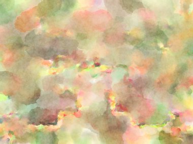 Modern fırça darbeleri. Poster, duvar sanatı, afiş, kart, kitap kapağı veya ambalaj için rahatlatıcı kompozisyonun yumuşak renkli çizimi. Pastel renklerle suluboya.