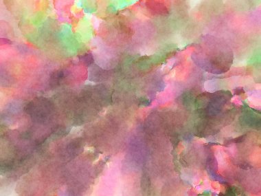 Modern fırça darbeleri. Poster, duvar sanatı, afiş, kart, kitap kapağı veya ambalaj için rahatlatıcı kompozisyonun yumuşak renkli çizimi. Pastel renklerle suluboya.