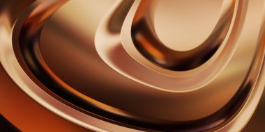 Renkli dalgalı yansıtıcı duvar kağıdının üç boyutlu çizimi. Duvar kağıdı, afiş, arkaplan, kart, kitap kapağı veya web sitesi için grafiksel illüstrasyon. Soyut arkaplan. 