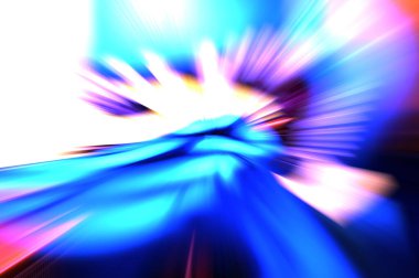 Hızlı yüksek hız bulanıklaştırma arkaplanı. Işık teknolojisi soyut duvar kağıdı. Renkli ışık enerjisi parlamaları. Çarpık grafik hareket arkaplanı. Dinamik patlama flaşı. İvme etkisi.