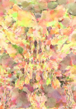 Modern fırça darbeleri. Poster, duvar sanatı, afiş, kart, kitap kapağı veya ambalaj için rahatlatıcı kompozisyonun yumuşak renkli çizimi. Pastel renklerle suluboya.