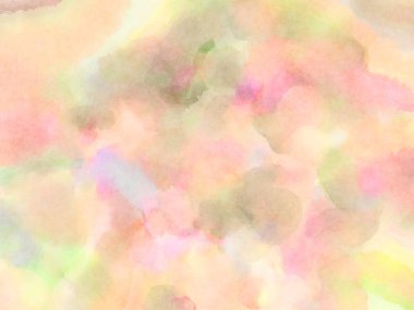 Modern fırça darbeleri. Poster, duvar sanatı, afiş, kart, kitap kapağı veya ambalaj için rahatlatıcı kompozisyonun yumuşak renkli çizimi. Pastel renklerle suluboya.