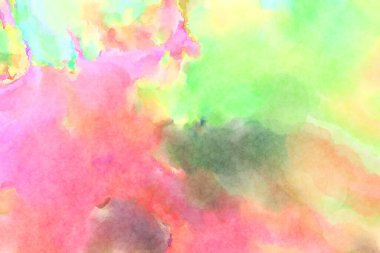 Modern fırça darbeleri. Poster, duvar sanatı, afiş, kart, kitap kapağı veya ambalaj için rahatlatıcı kompozisyonun yumuşak renkli çizimi. Pastel renklerle suluboya.