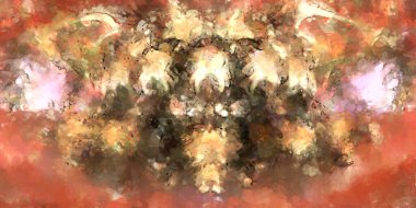 Tuval üzerinde etkileyici fırçalanmış resim. Soyut doku. 2D çizim. Geniş fırça darbeleri. Modern dijital sanat. Çağdaş fırça. Modern ifade. Popüler biçim boyanmış resim.