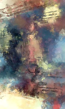 Tuval üzerinde etkileyici fırçalanmış resim. Soyut doku. 2D çizim. Geniş fırça darbeleri. Modern dijital sanat. Çağdaş fırça. Modern ifade. Popüler biçim boyanmış resim.