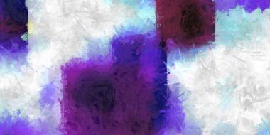 Doğrusal ve geometrik şekilli modern sanat. Renkli çağdaş sanat eserleri. Painton tuvalinin renk vuruşları. Soyut arkaplanda fırça darbeleri. Fırça boyası. Duvar sanatı.