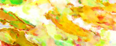 Modern fırça darbeleri. Poster, duvar sanatı, afiş, kart, kitap kapağı veya ambalaj için rahatlatıcı kompozisyonun yumuşak renkli çizimi. Pastel renklerle suluboya.