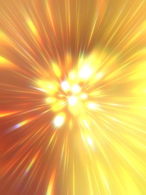 Parlak, canlı ve renkli duvar kağıtları. Parlayan parçacıkları ve çizgileri olan ışık patlaması yıldızı. Güzel soyut ışın arkaplanı.