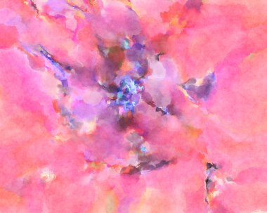 Modern fırça darbeleri. Poster, duvar sanatı, afiş, kart, kitap kapağı veya ambalaj için rahatlatıcı kompozisyonun yumuşak renkli çizimi. Pastel renklerle suluboya.