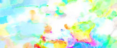 Modern fırça darbeleri. Poster, duvar sanatı, afiş, kart, kitap kapağı veya ambalaj için rahatlatıcı kompozisyonun yumuşak renkli çizimi. Pastel renklerle suluboya.