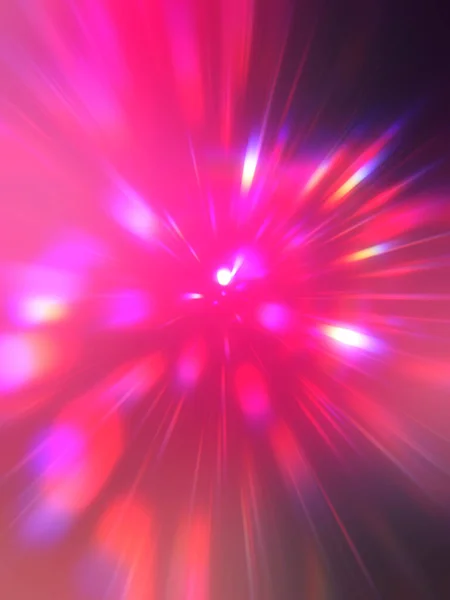 Glanzend Levendige Kleurrijke Behang Licht Explosie Ster Met Gloeiende Deeltjes — Stockfoto