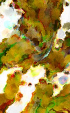 Modern fırça darbeleri. Poster, duvar sanatı, afiş, kart, kitap kapağı veya ambalaj için rahatlatıcı kompozisyonun yumuşak renkli çizimi. Pastel renklerle suluboya.