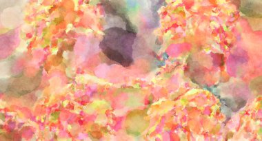 Modern fırça darbeleri. Poster, duvar sanatı, afiş, kart, kitap kapağı veya ambalaj için rahatlatıcı kompozisyonun yumuşak renkli çizimi. Pastel renklerle suluboya.