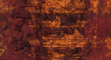 Kaos duvarı sanatı. Sanatsal canlılık ve renkli duvar kâğıdı. Kaotik resim. Taranmış Boyalı Soyut Arkaplan. Fırça darbesi ile boyanmış. Tuval üzerinde etkileyici fırçalanmış resim