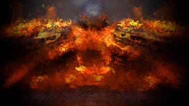 Tuval üzerinde etkileyici fırçalanmış resim. Soyut doku. 2D çizim. Geniş fırça darbeleri. Modern dijital sanat. Çağdaş fırça. Modern ifade. Popüler biçim boyanmış resim.