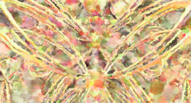 Modern fırça darbeleri. Poster, duvar sanatı, afiş, kart, kitap kapağı veya ambalaj için rahatlatıcı kompozisyonun yumuşak renkli çizimi. Pastel renklerle suluboya.