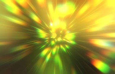 Parlak, canlı ve renkli duvar kağıtları. Parlayan parçacıkları ve çizgileri olan ışık patlaması yıldızı. Güzel soyut ışın arkaplanı.