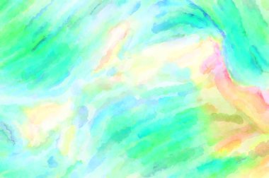 Modern fırça darbeleri. Poster, duvar sanatı, afiş, kart, kitap kapağı veya ambalaj için rahatlatıcı kompozisyonun yumuşak renkli çizimi. Pastel renklerle suluboya.