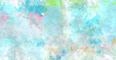 Kaos duvarı sanatı. Sanatsal canlılık ve renkli duvar kâğıdı. Kaotik resim. Taranmış Boyalı Soyut Arkaplan. Fırça darbesi ile boyanmış. Tuval üzerinde etkileyici fırçalanmış resim