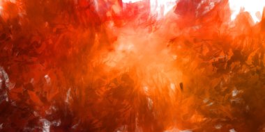 Vahşi ve büyük fırça darbeleri. Beyaz arka planda fırçalanmış soyut resim. Fırça darbesi ile boyanmış. Boya darbeleri. 2B Görüntü.