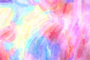 Modern fırça darbeleri. Poster, duvar sanatı, afiş, kart, kitap kapağı veya ambalaj için rahatlatıcı kompozisyonun yumuşak renkli çizimi. Pastel renklerle suluboya.