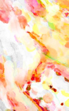 Modern fırça darbeleri. Poster, duvar sanatı, afiş, kart, kitap kapağı veya ambalaj için rahatlatıcı kompozisyonun yumuşak renkli çizimi. Pastel renklerle suluboya.