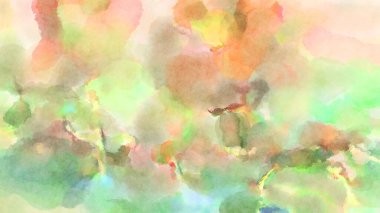 Modern fırça darbeleri. Poster, duvar sanatı, afiş, kart, kitap kapağı veya ambalaj için rahatlatıcı kompozisyonun yumuşak renkli çizimi. Pastel renklerle suluboya.