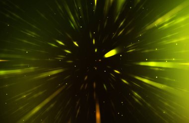 Parlak, canlı ve renkli duvar kağıtları. Parlayan parçacıkları ve çizgileri olan ışık patlaması yıldızı. Güzel soyut ışın arkaplanı.