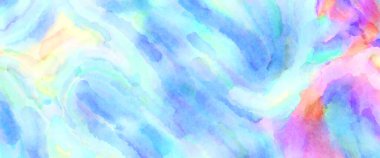 Modern fırça darbeleri. Poster, duvar sanatı, afiş, kart, kitap kapağı veya ambalaj için rahatlatıcı kompozisyonun yumuşak renkli çizimi. Pastel renklerle suluboya.