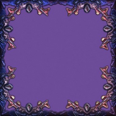 Çerçeve kağıdı. Kart, davetiye ya da albüm olarak harika bir kullanım. Fantezi 3D çizim arka planı. Zarif duvar kâğıdı. Metnin için şablon.